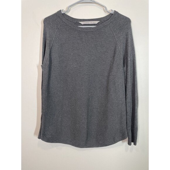 Athleta Sweaters - Athleta Sweater Womens XS Gray Daybreak CYA Lightweight Semi Fitted Travel Top